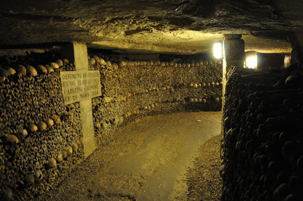 paris catacombs graveyard catacombs 2156511